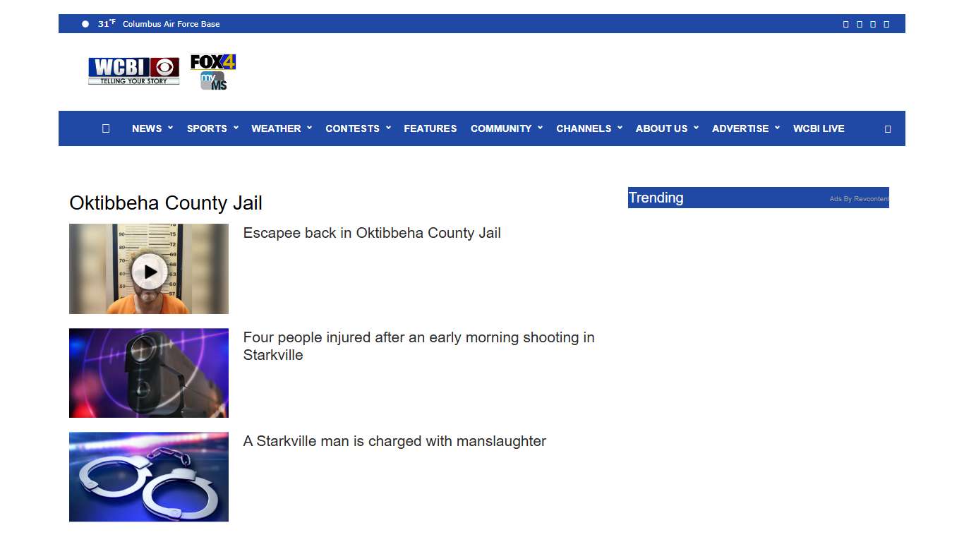 Oktibbeha County Jail Archives - Home - WCBI TV | Telling Your Story